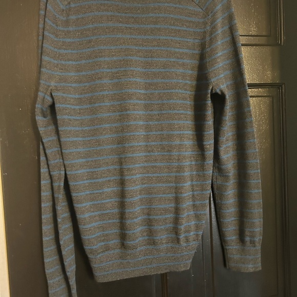Banana Republic Blue and Gray Striped Sweater - Picture 3 of 5